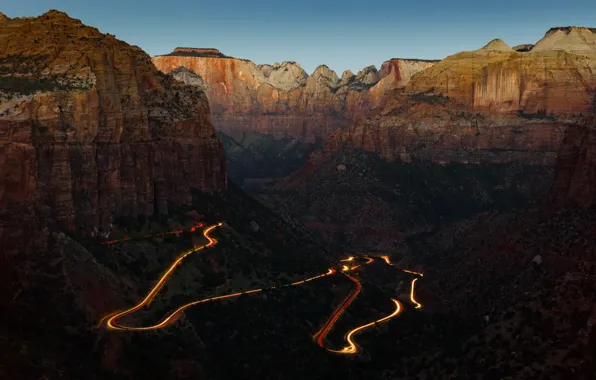 Каньон, Юта, США, Zion National Park