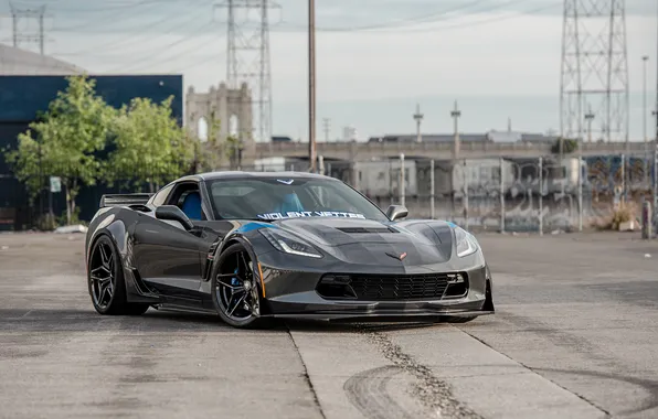 Corvette, Chevrolet, Chevrolet Corvette, Grey