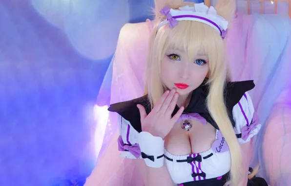 Girl, sexy, boobs, beautiful, pretty, cosplay, erotic, blonde
