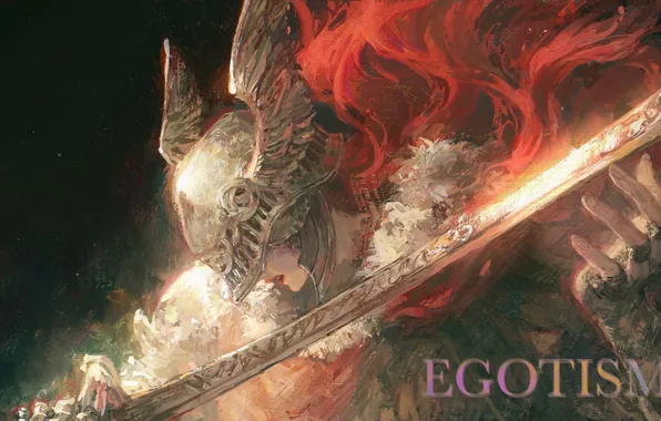 Девушка, оружие, лезвие, шлем, Elden Ring, Malenia, Blade of Miquella