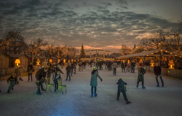Зима, каток, Amsterdam, Wonder Land