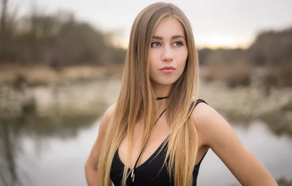 Девушка, лицо, фон, волосы, Magdalena