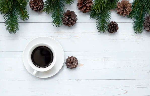 Картинка украшения, Новый Год, Рождество, Christmas, wood, New Year, coffee cup, decoration