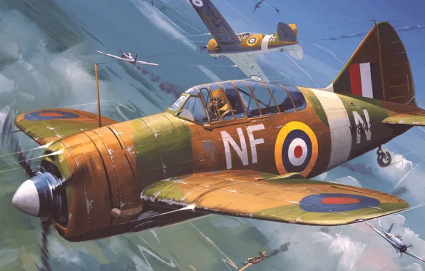 Истребитель, Новая Зеландия, США, Палубный, RNZAF, F2A, Roy Huxley, Brewster Buffalo