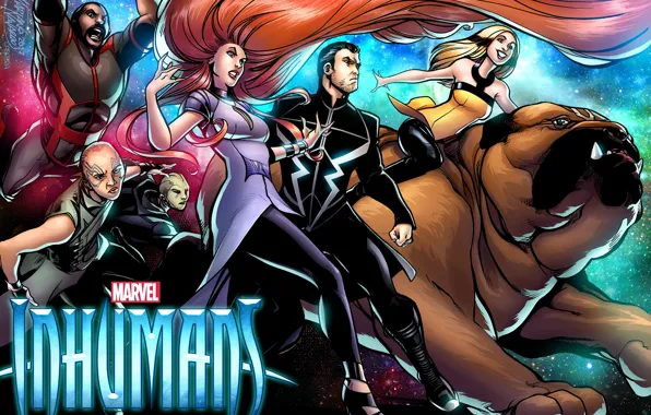 Red, big, alien, dog, man, Marvel, redhead, giant