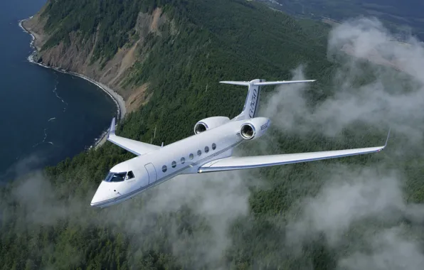 Aerospace G550, Gulfstream, showing