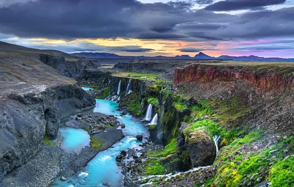 Highlands, Iceland, Sigöldugljufur, Life in Technicolor