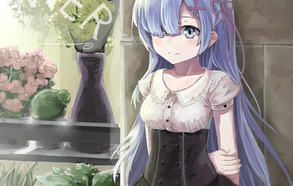 Anime, art, Rem, Re: Zero kara Hajimeru Isekai Seikatsu