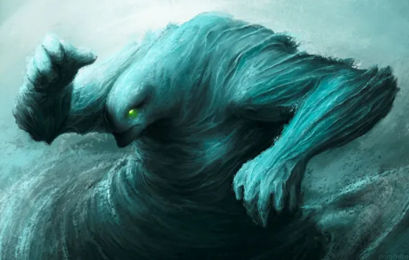 Вода, арт, Morphling, Dota 2, элементаль, элементаль воды