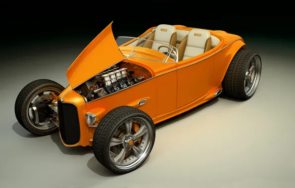 Графика, Ford, concept, арт, hot rod, dangeruss, Sinclair