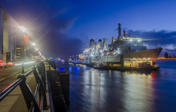 Ship, liverpool, dock, Fort Victoria