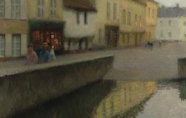 Картина, Henri Le Sedaner, Анри Ле Сиданэ, Ле Мируар, городской пейзаз