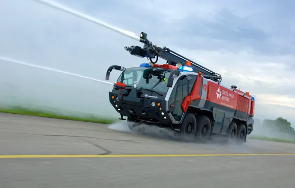 Картинка water cannons, fire-service vehicles, Rosenbauer Crashtender, vehicles