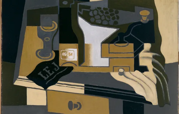 Картинка 1920, Кофемолка, Хуан Грис, Кубические фантазии