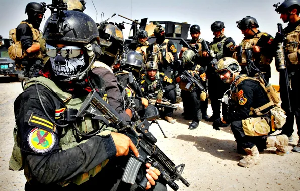 Картинка оружие, армия, солдат, восток, Ирак, спезнац, ближний восток, арабы