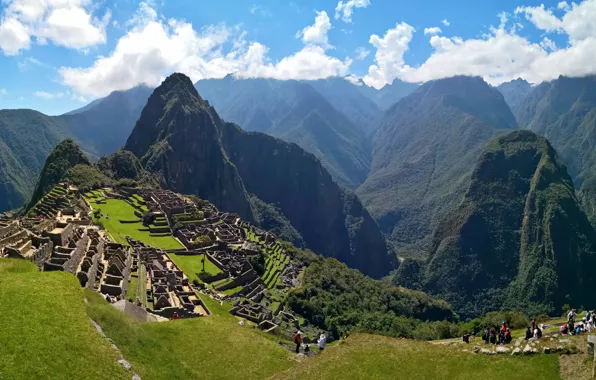 Картинка Mountains, Peru, ancient, Machu Picchu, relic