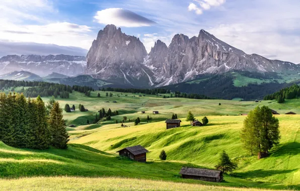 Картинка горы, Италия, Доломитовые Альпы, Dolomite Alps, Альпе-ди-Сьюзи