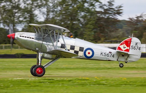 Истребитель, Биплан, Взлет, 1931, RAF, Hawker Fury
