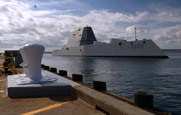 Корабль, боевой, эсминец, "Zumwalt", DDG 1000