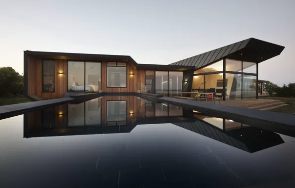 Вилла, бассейн, архитектура, Beached House, by BKK Architects