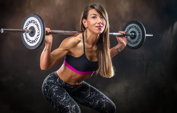 Картинка legs, smile, blonde, pose, back, female, workout