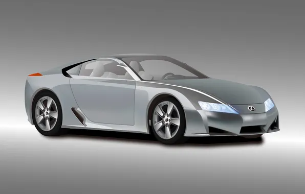 Картинка купе, вектор, Lexus, concept, LFA