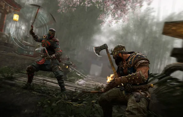 Axe, game, armor, weapon, samurai, viking, For Honor, japonese