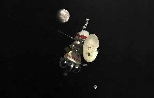 Звезды, Космос, USSR, СССР, Арт, Space, Спутник, Спутники