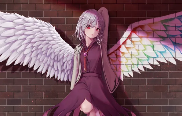 Ангел, Девочка, Touhou, Тохо, Тоухоу