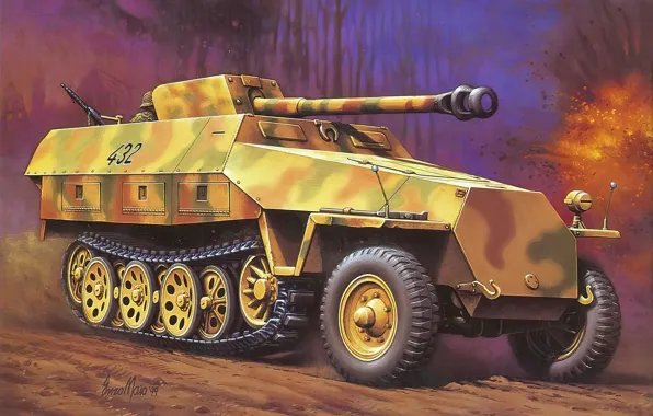 Германия, Бронетранспортер, Sd.Kfz.251, Sd. Kfz. 251/22