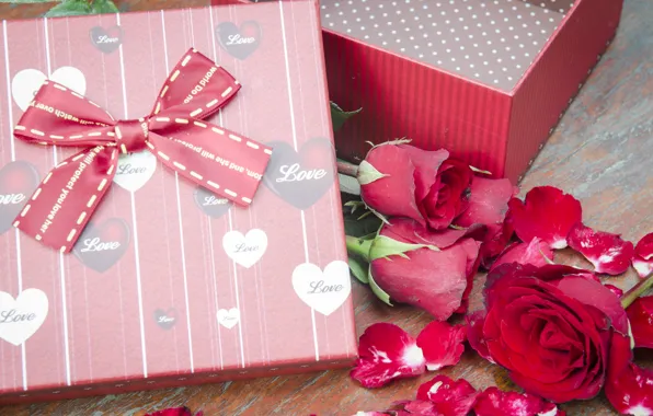 Картинка цветы, подарок, розы, pink, flowers, romantic, gift, roses