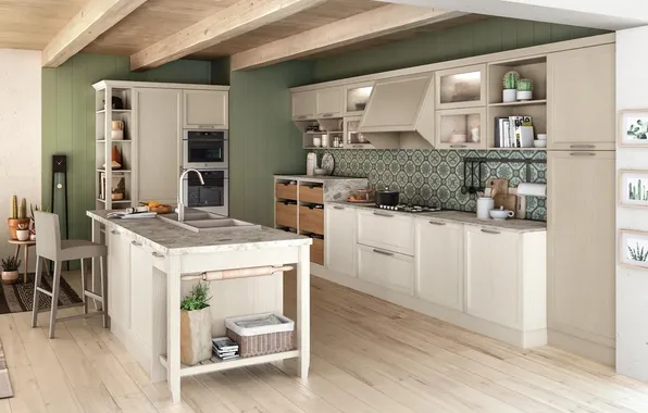 Стиль, вилла, интерьер, Италия, кухня, итальянский дизайн, Cucina Santadi