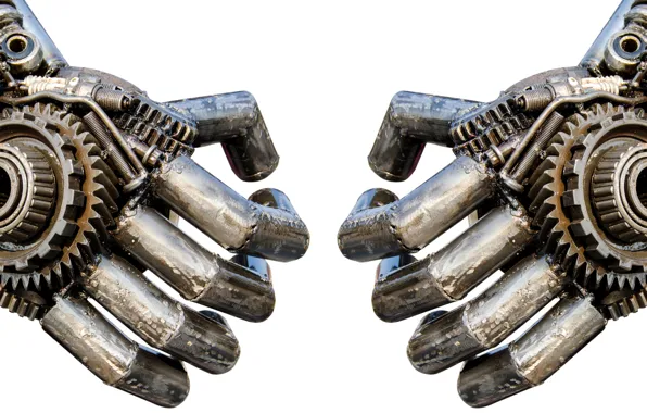 Metal, art, hands