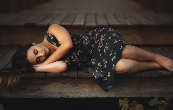 Картинка девушка, поза, фон