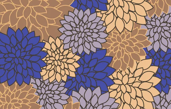 Цветы, фон, винтаж, flovers