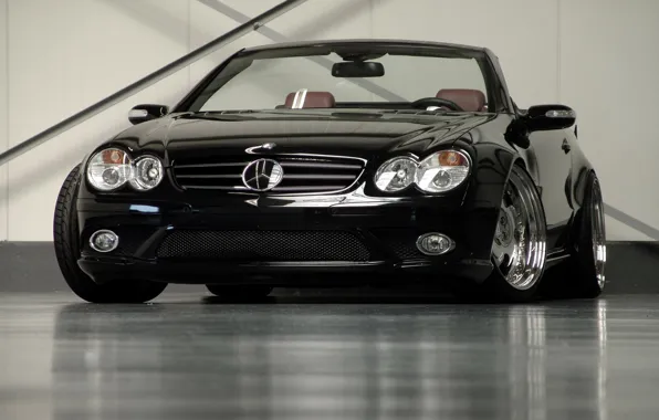 Картинка Mercedes-Benz, Черный, Кабриолет, SL Maxx