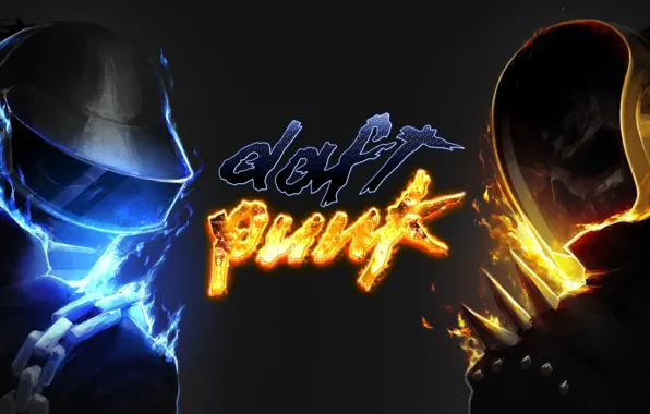 Музыка, Огонь, Стиль, Фон, Daft Punk, Thomas Bangalter, Дафт Панк, Маски