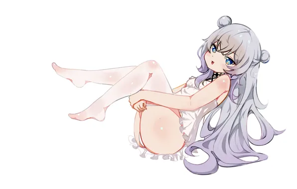 Girl, sexy, lingerie, ass, pantsu, panties, thighhighs, long hair