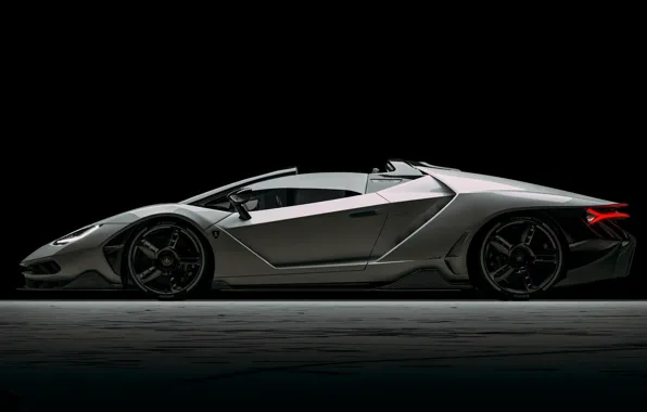 Авто, Lamborghini, Машина, Суперкар, Рендеринг, Передок, Спорткар, Вид сбоку
