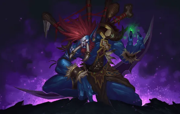 Рисунок, Клыки, WOW, Blizzard, Art, World of WarCraft, WarCraft, Illustration