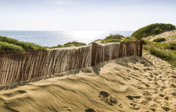 Spain, Marbella, Malaga, Cabopino, Dunes of Ar