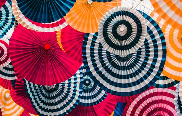 Картинка colorful, circles, blur, decoration, bright, umbrellas, miscellanous