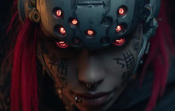 Девушка, science fiction, cyberpunk, women, научная фантастика, illustration, ИИ арт, AI art