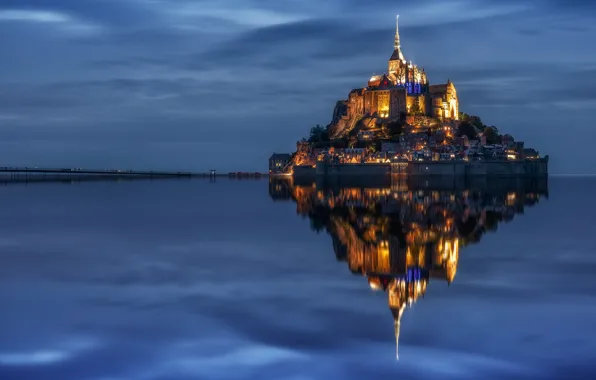 Картинка пейзаж, природа, Mont Saint Michel