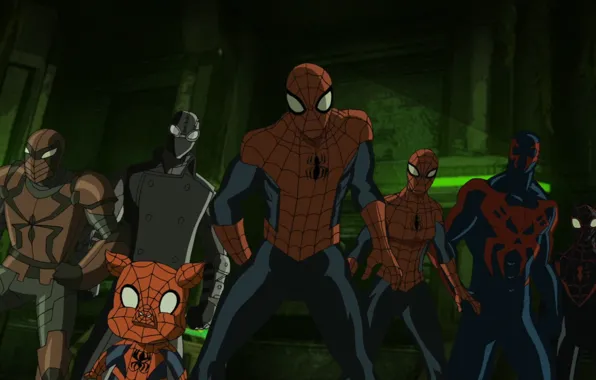 Spider girl, spider man 2099, ultimate spider man, spider pig, Miles Morales Ultimate Spider Man, …