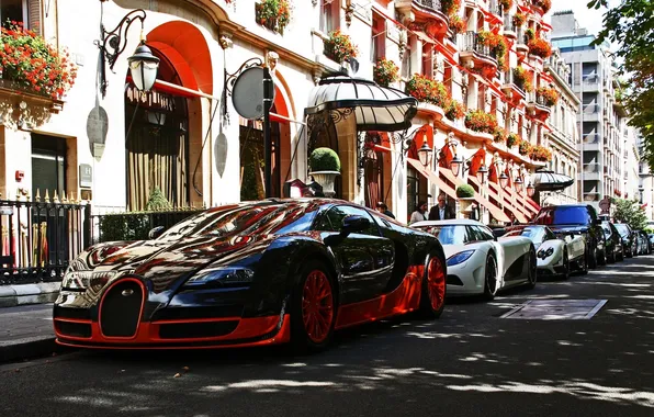 Улица, Франция, Париж, Bugatti, Paris, France