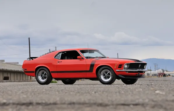 Картинка Boss 302, Ford Mustang, 1970, Fastback, muscle classic