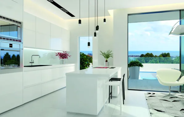 Дизайн, стиль, интерьер, кухня, Spain, villa