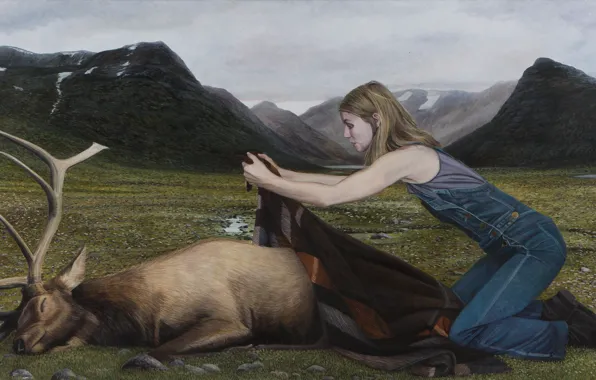 Картина, Highlands, норвежский художник, Christer Karlstad
