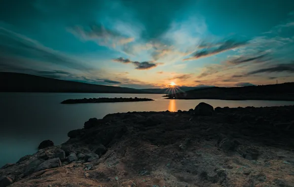 Картинка закат, Шотландия, Scotland